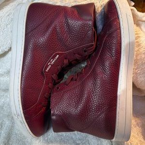 Michael Kors, maroon leather shoes, 11 medium.